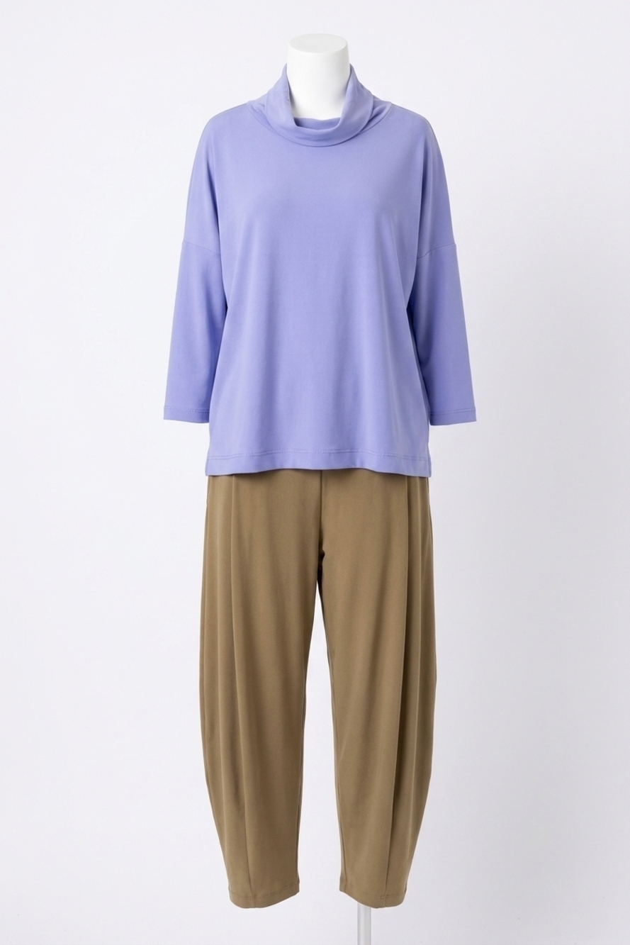 NEW SYMPLI slouch 3/4 sleeve sweatshirt in jacaranda